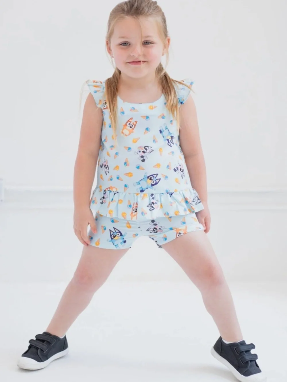 Bluey Bingo Matching Family Tank Top & Shorts Outfit Set Size 3T